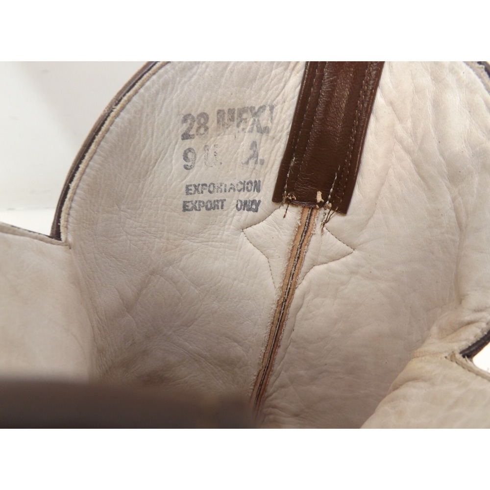 El Buitre Alligator Collection Cowboy Boots Western Vaquero Men's Size 9 USA - Picture 8 of 11